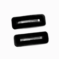 Black Velvet Snap Hair Clips - 2 Pack za 5 zł w Claire's