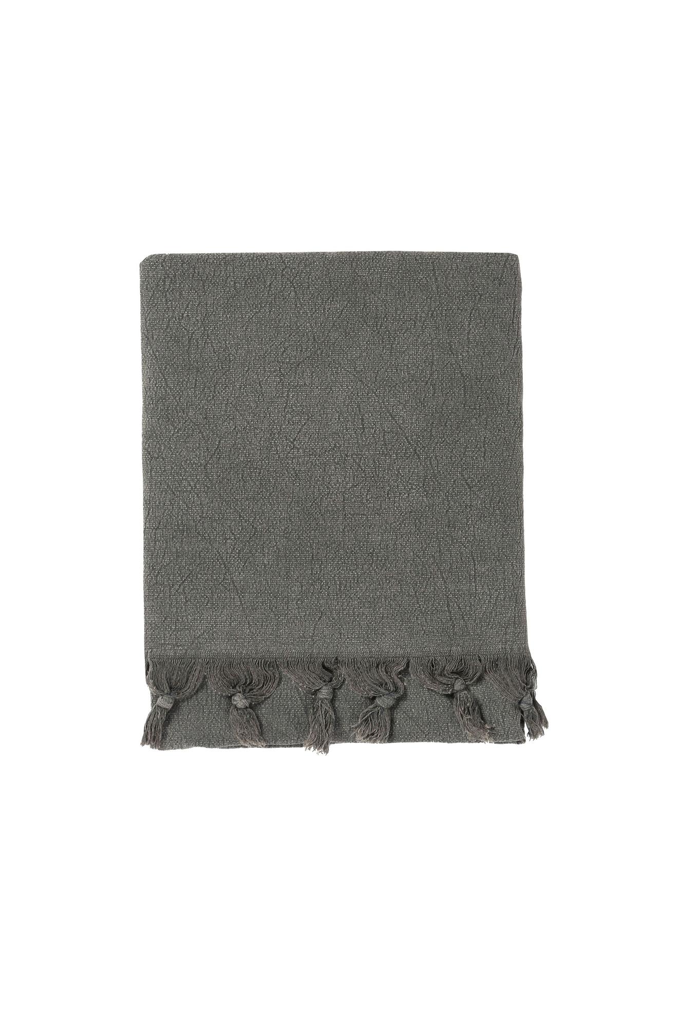 Grey gym towel with fringes 95x150 cm za 28 zł w Diesel