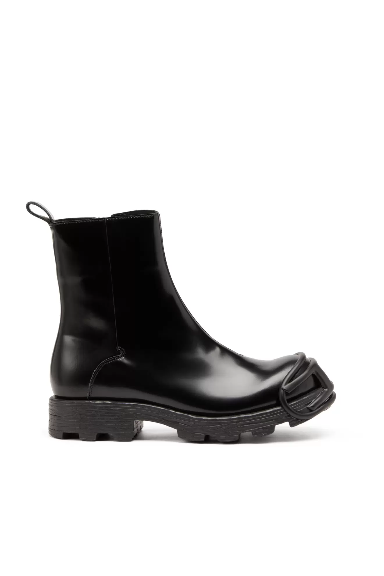 D-Hammer-Leather Chelsea boots with Oval D toe caps za 583 zł w Diesel