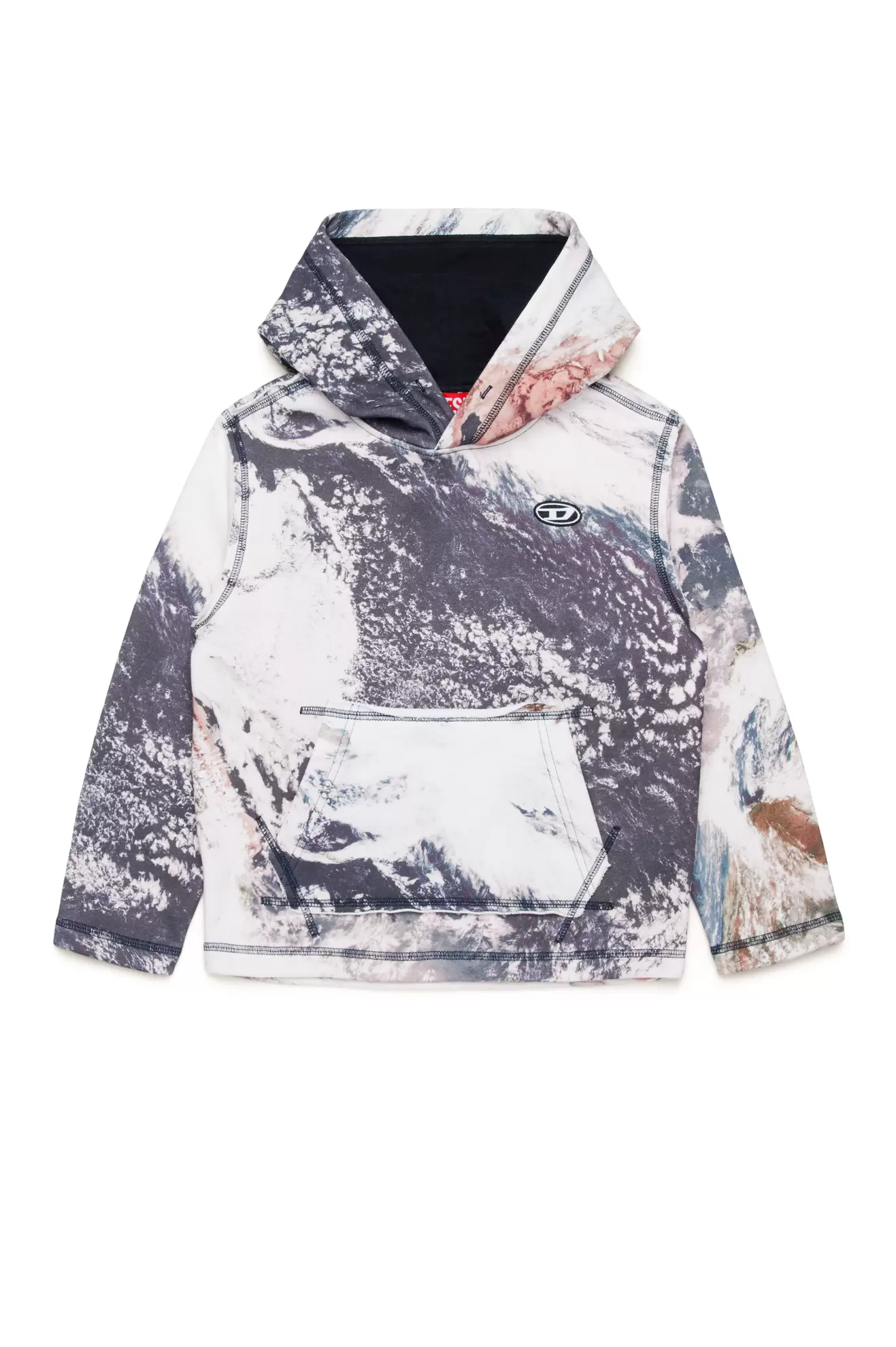 Hoodie with Planet Camo print za 150 zł w Diesel