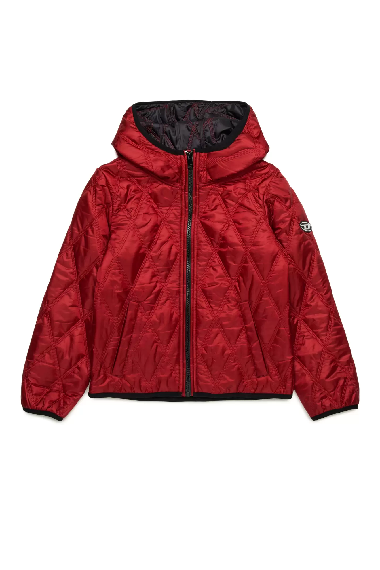 Hooded quilted nylon jacket za 150 zł w Diesel