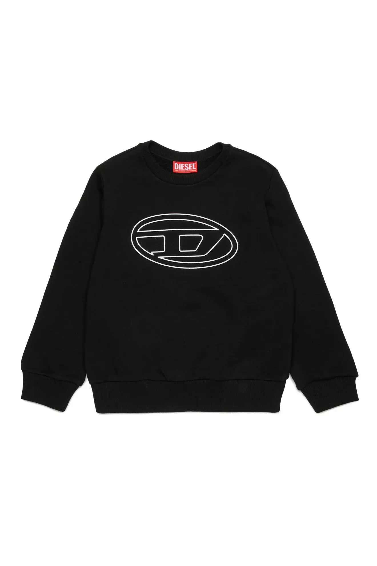 Sweatshirt with embossed Oval D logo za 110 zł w Diesel