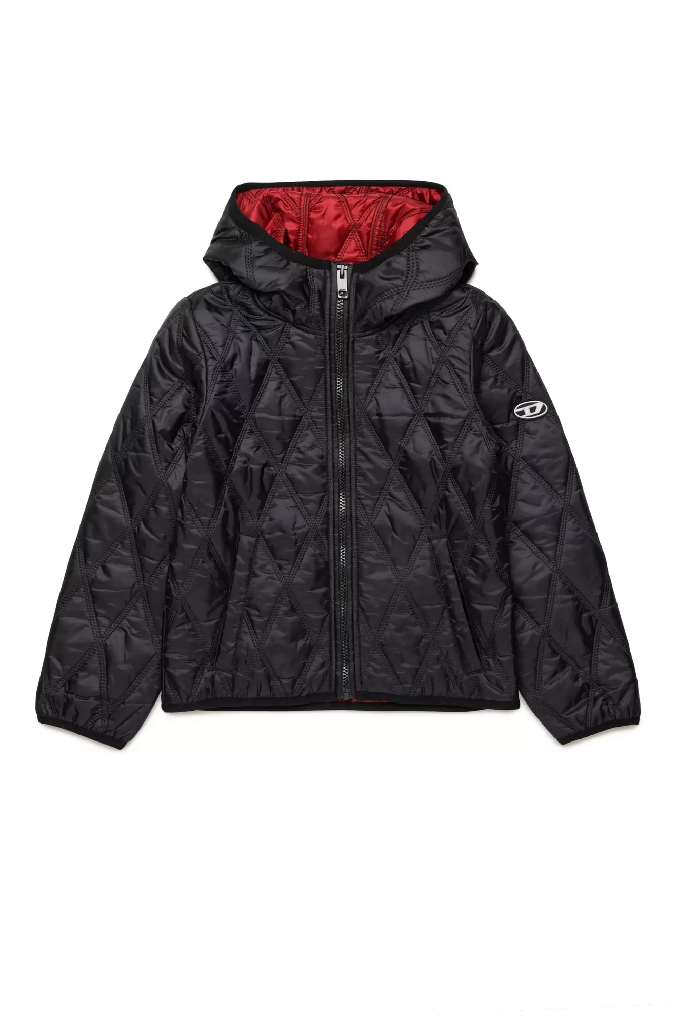 Hooded quilted nylon jacket za 150 zł w Diesel