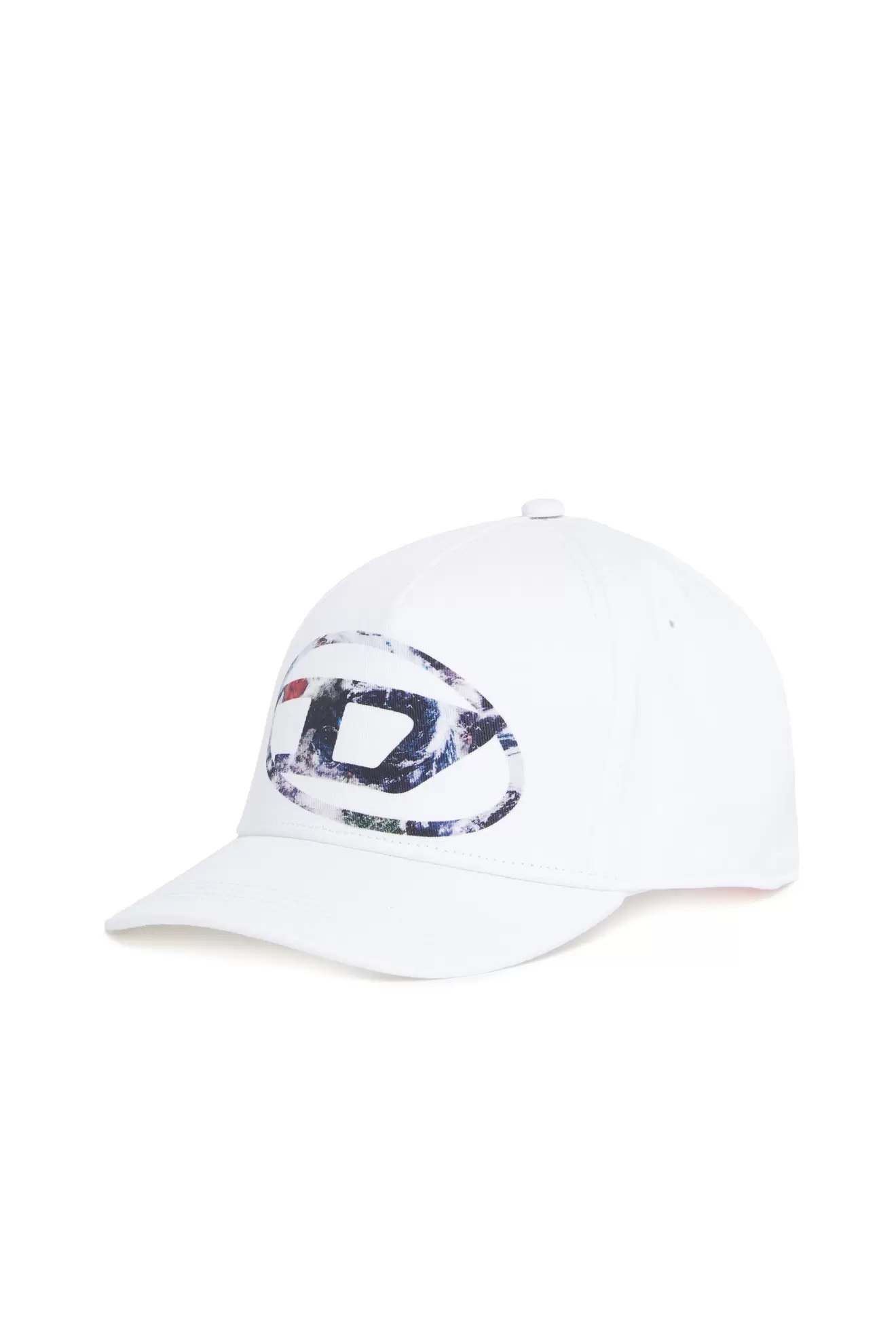 Baseball cap with Earth-print Oval D logo za 60 zł w Diesel