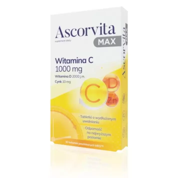 Ascorvita Max Witamina C 1000 mg 30 szt. za 14,99 zł w Drogerie Natura