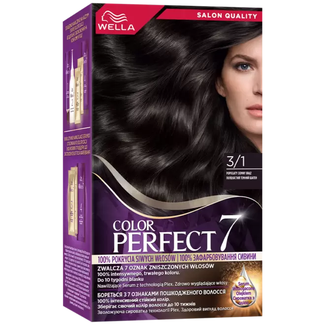 Wella Color Perfect 7, farba do włosów, 3/1 Popielaty Ciemny Brąz, 50ml za 33,59 zł w Drogerie Natura