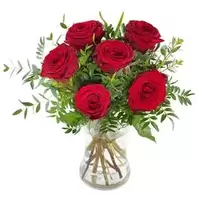 Bukiet 7 Róż Czerwonych za 129 zł w EuroFlorist