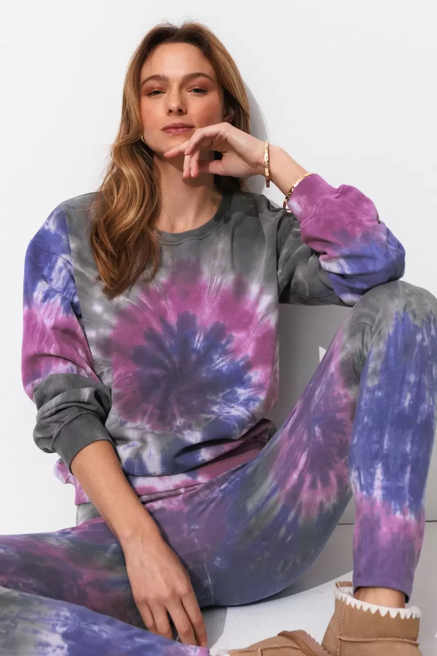 Sweat-shirt tie dye Femme za 36,99 zł w Promod