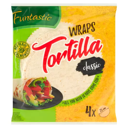 Tortilla pszenna - 25 cm (4 szt.) za 5,35 zł w Frisco.pl