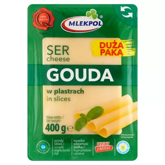 Ser żółty Gouda (plastry) za 16,99 zł w Frisco.pl