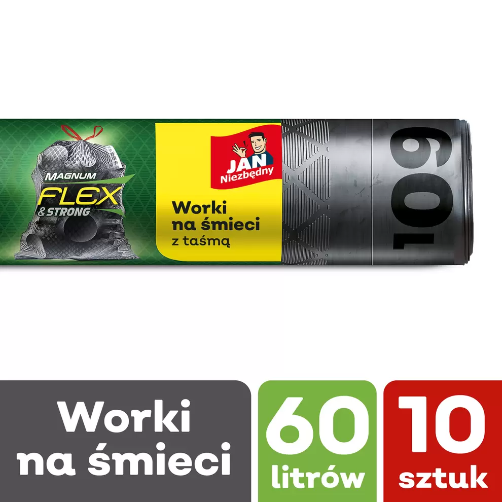 Worki na śmieci z taśmą 60l 10 szt. za 6,99 zł w Frisco.pl