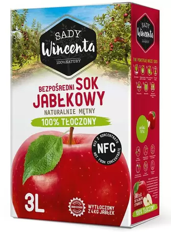 Sok jabłkowy w kartonie tłoczony za 12,99 zł w Frisco.pl