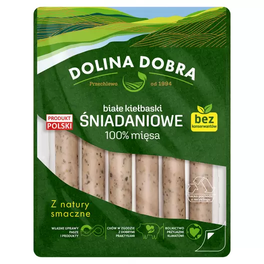 Białe kiełbaski śniadaniowe 100% mięsa za 6,99 zł w Frisco.pl