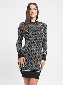 Sweterowa sukienka mini z logo 4G za 382 zł w Guess