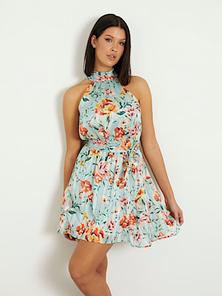 Mini sukienka w kwiaty za 565 zł w Guess