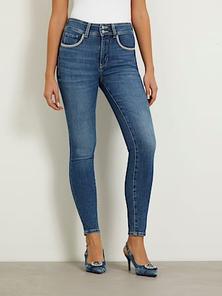Denimowe spodnie fason skinny model Shape Up za 565 zł w Guess