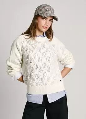 BRAIDED KNIT JUMPER za 207,5 zł w Pepe Jeans