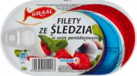 GRAAL FILET ZE ŚLEDZIA 170G W SOSIE POMIDOROWYM za 726114900 zł w Pelcowizna