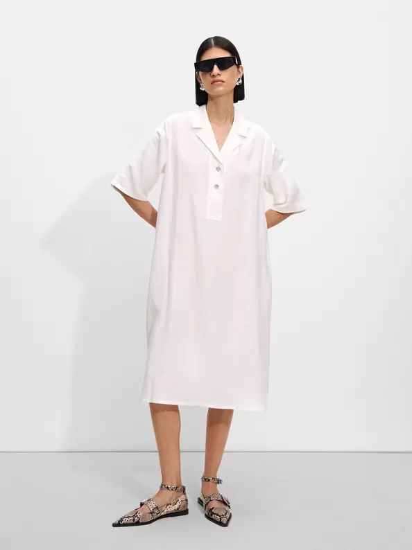 Shirt Dress With Linen za 79,99 zł w Parfois