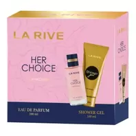 LA'RIVE WOMEN ZESTAW PREZENTOWY WODA PERFUMOWANA +ŻEL POD PRYSZNIC HER CHOICE za 37,79 zł w Jaśmin