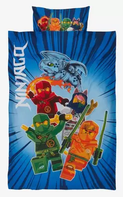 Komplet pościeli LEGO NINJAGO 140x200 niebieski za 100 zł w JYSK