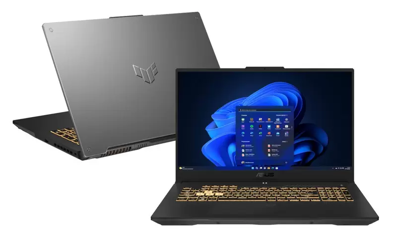 Laptop ASUS TUF Gaming F17 FX707ZC4-HX008W FHD i5-12500H/16GB/512GB SSD/RTX3050 4GB/Win11H Szary (Mecha Gray) za 3699 zł w Media Markt