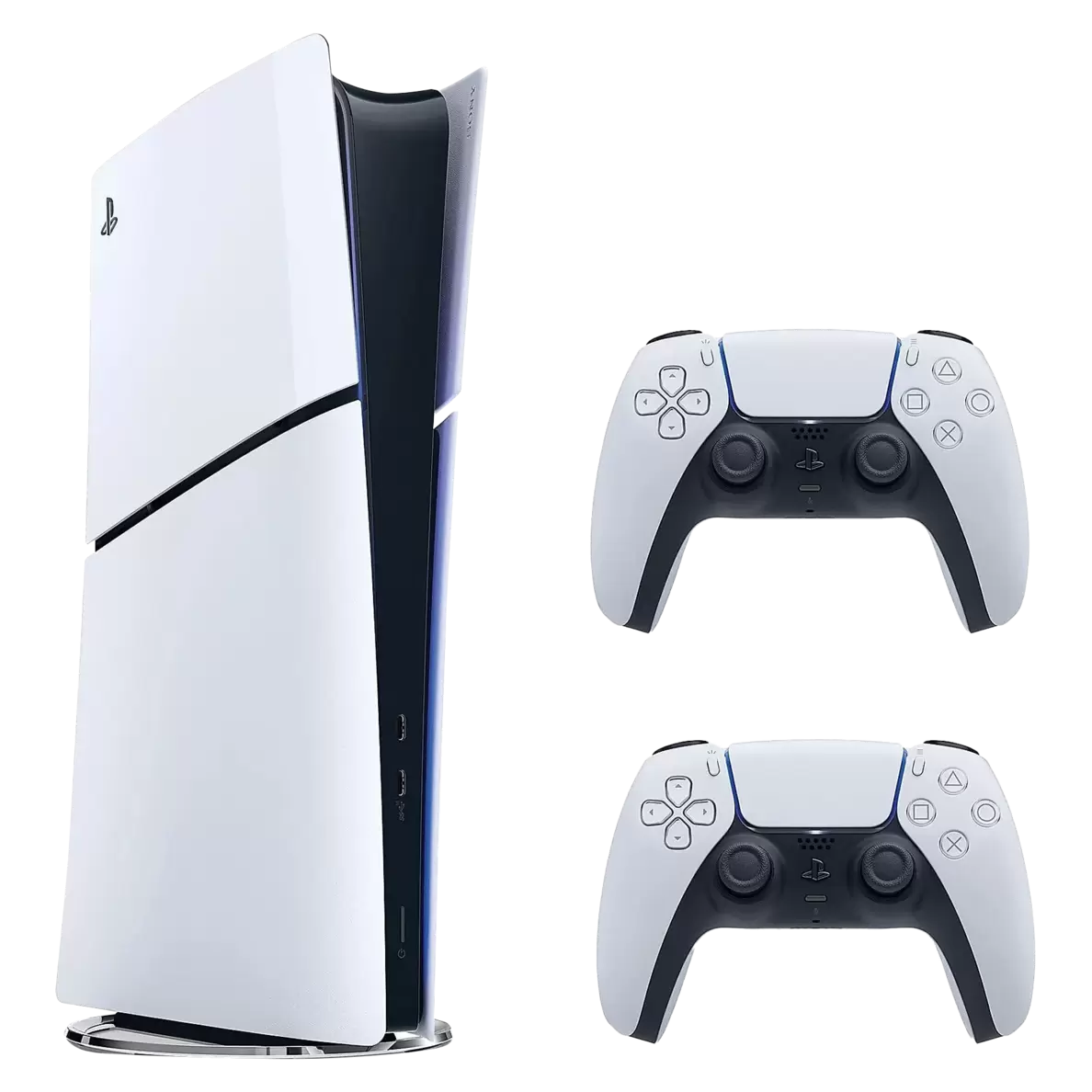 Konsola SONY PlayStation 5 Slim Digital Edition 1TB D Chassis + Dodatkowy kontroler DualSense Biały za 2199 zł w Media Markt