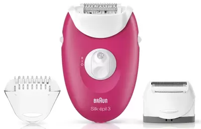 Depilator BRAUN Silk-Epil 3 3-410 Różowy za 299,99 zł w Media Markt