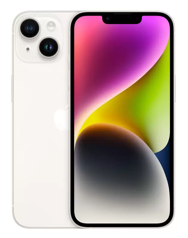 Smartfon APPLE iPhone 14 128GB Księżycowa poświata MPUR3PX/A za 2844,84 zł w Media Markt