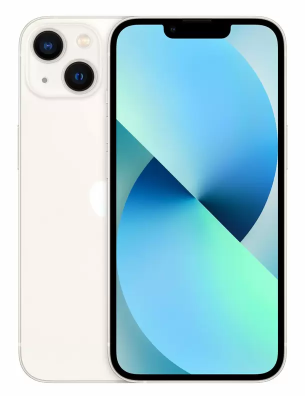 Smartfon APPLE iPhone 13 128GB Księżycowa poświata MLPG3PM/A za 2465,41 zł w Media Markt