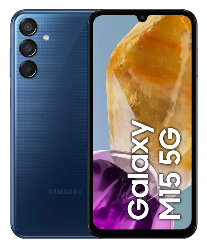 Smartfon SAMSUNG Galaxy M15 5G 4/128 GB Granatowy za 599 zł w Media Markt