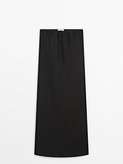 Długa sukienka bez ramiączek – Limited Edition za 999 zł w Massimo Dutti