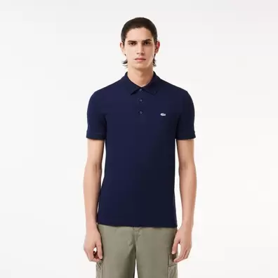 Męska elastyczna koszulka polo Slim Fit z drobnej piki za 391,3 zł w Lacoste