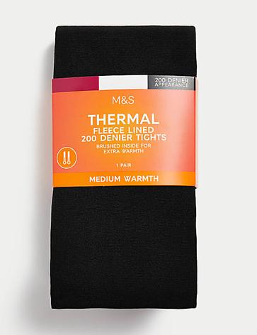 200 Denier Thermal Fleece Lined Tights za 49 zł w Marks and Spencer