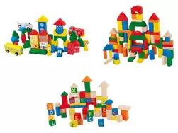 Playtive Klocki Miasto \ Klocki Kolor \ Klocki Mix, drewniane za 39,99 zł w Lidl